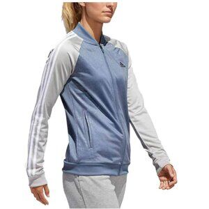 Adidas Full-Zip Floral Embossed Climalite Track Jacket